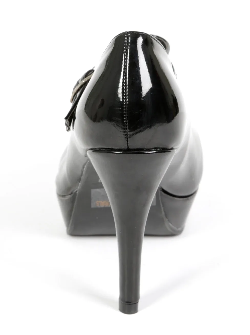 Black Jane Double Strap Brogue - UK 8