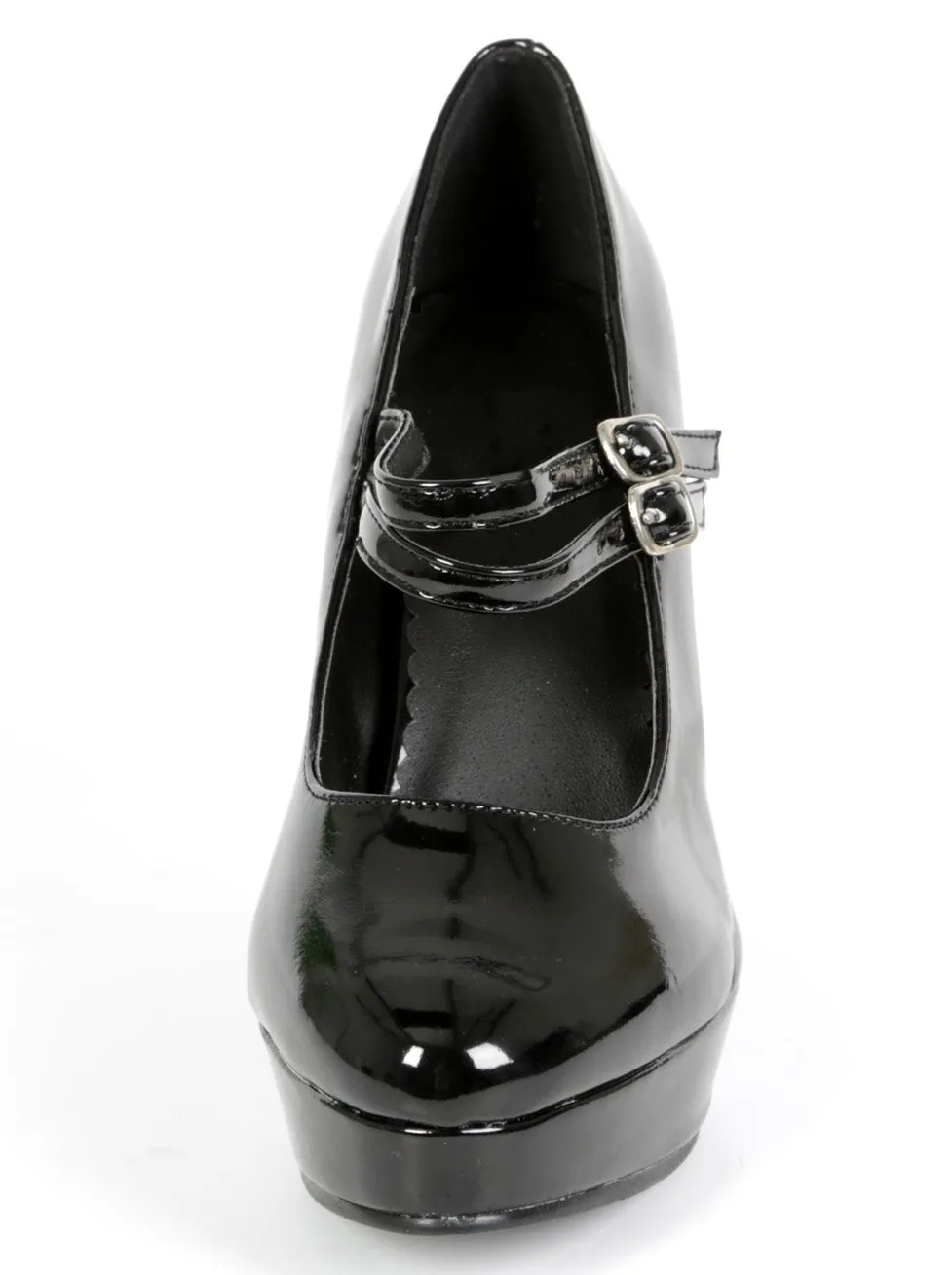 Black Jane Double Strap Brogue - UK 8