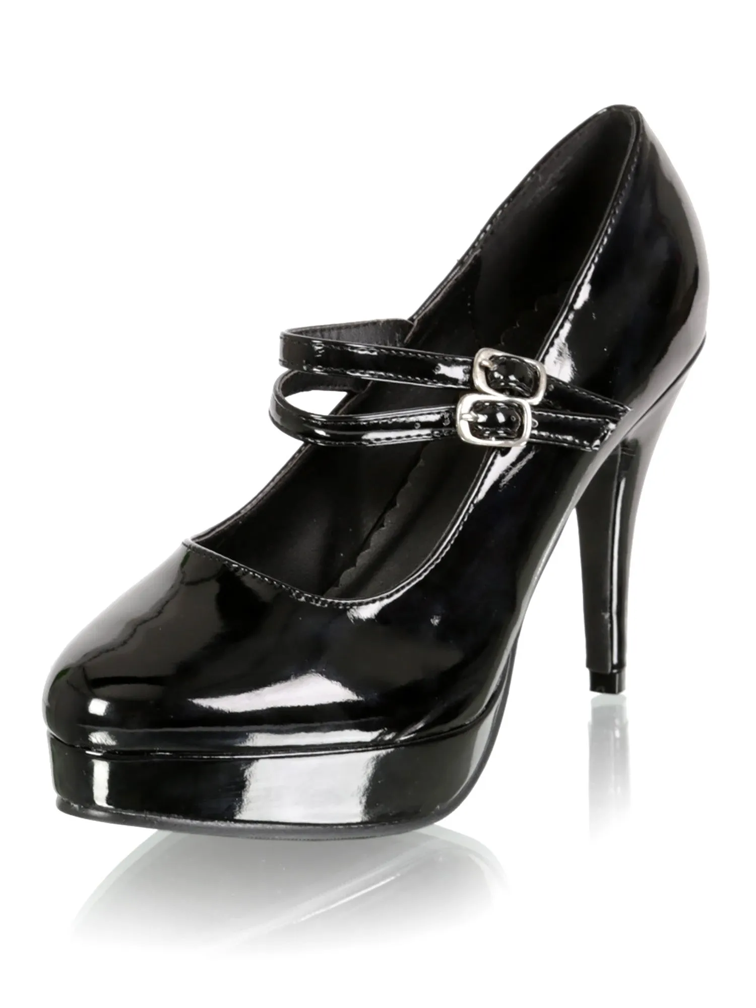 Black Jane Double Strap Brogue - UK 8