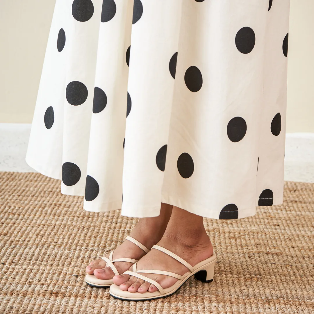 Confident in Beige Kitten Heels