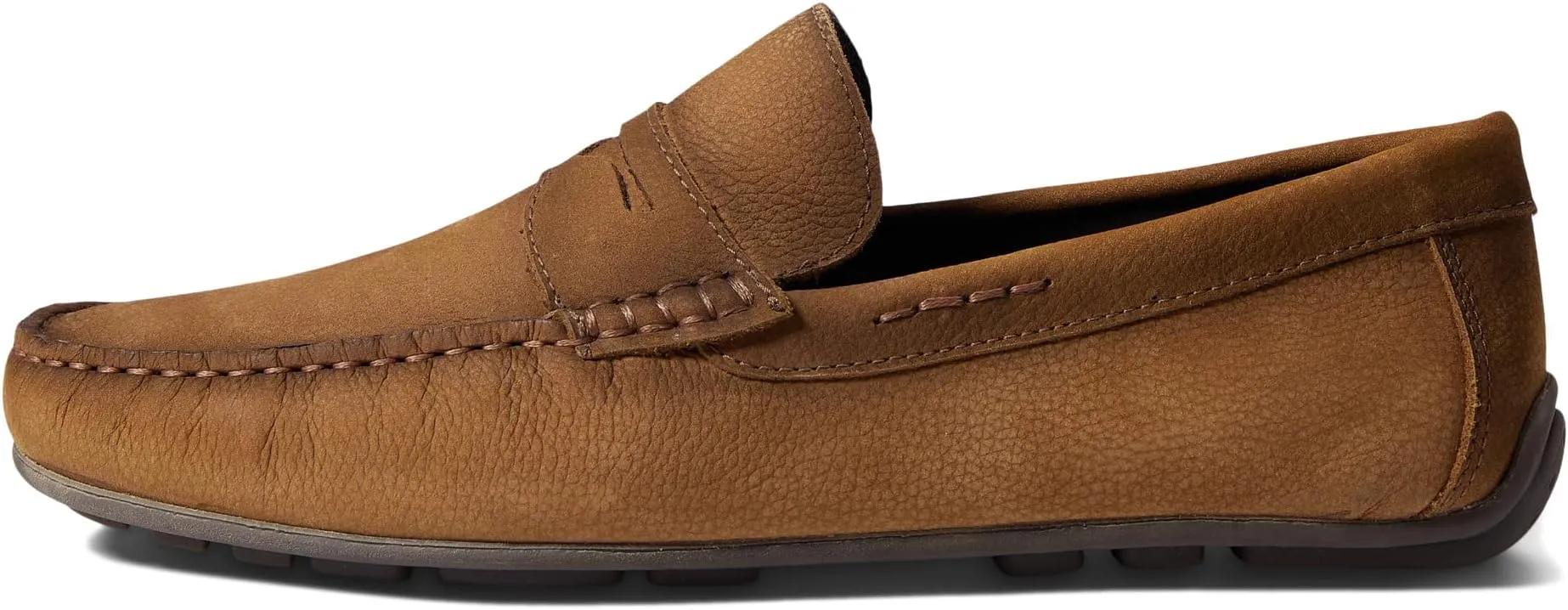 Nebraska Marc Joseph New York Loafers in Havana Nubuck Grainy