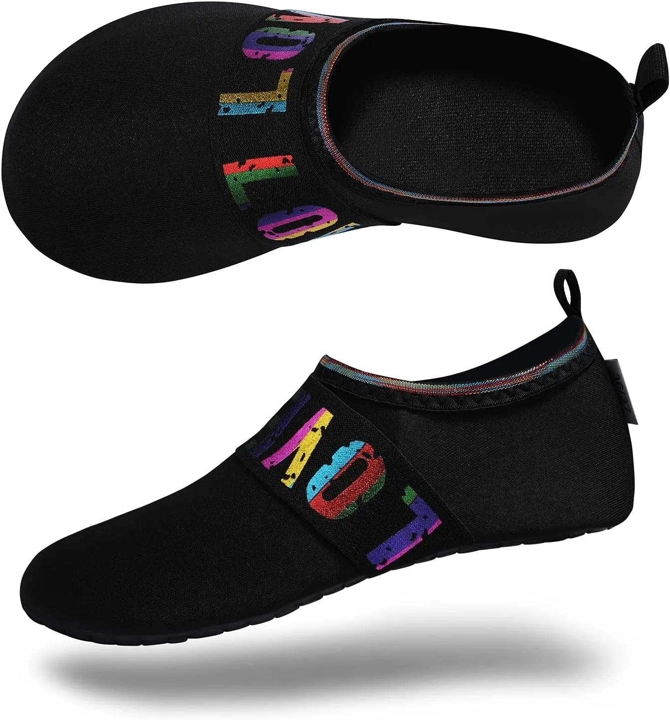 VIFUUR Water Sports Shoes Barefoot Quick-Dry Aqua Yoga Socks Slip-on for Men Women