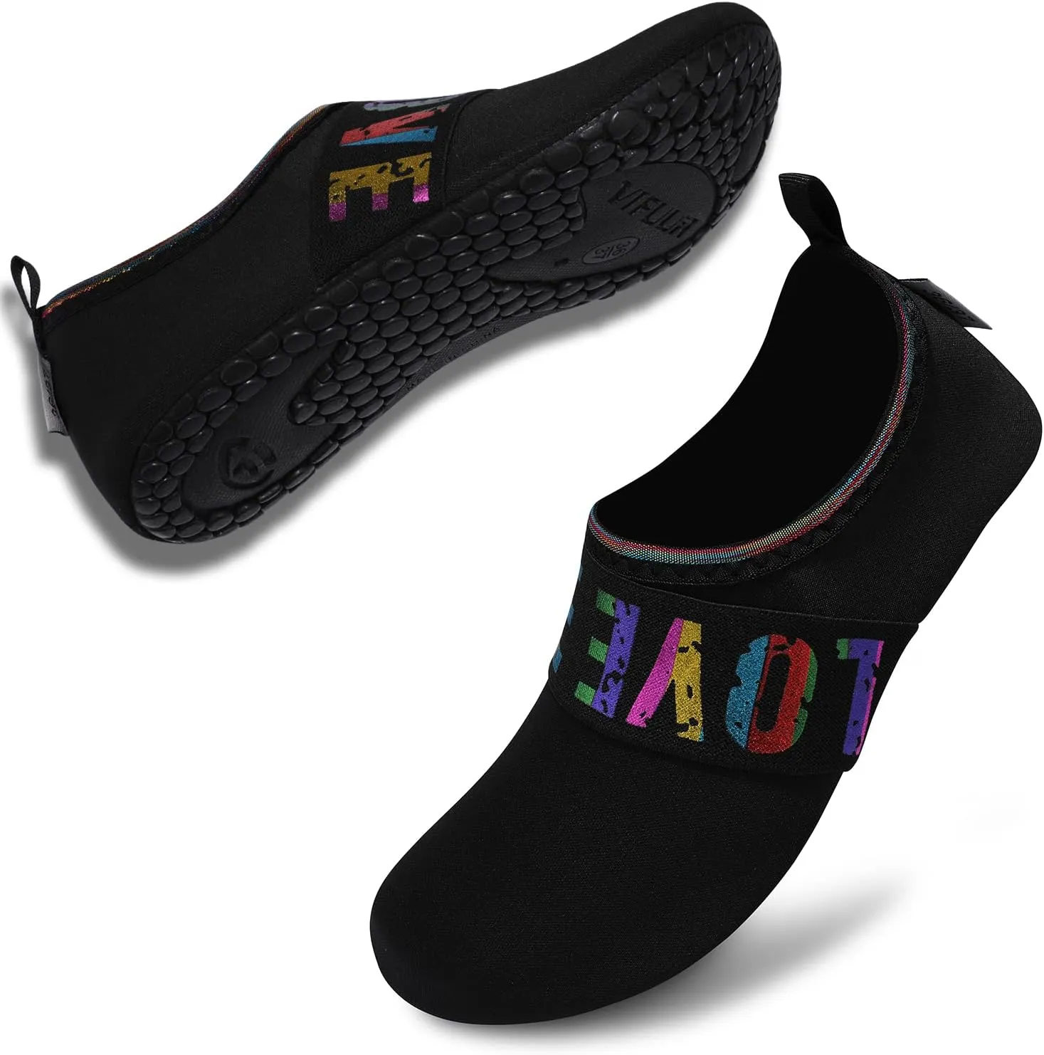VIFUUR Water Sports Shoes Barefoot Quick-Dry Aqua Yoga Socks Slip-on for Men Women