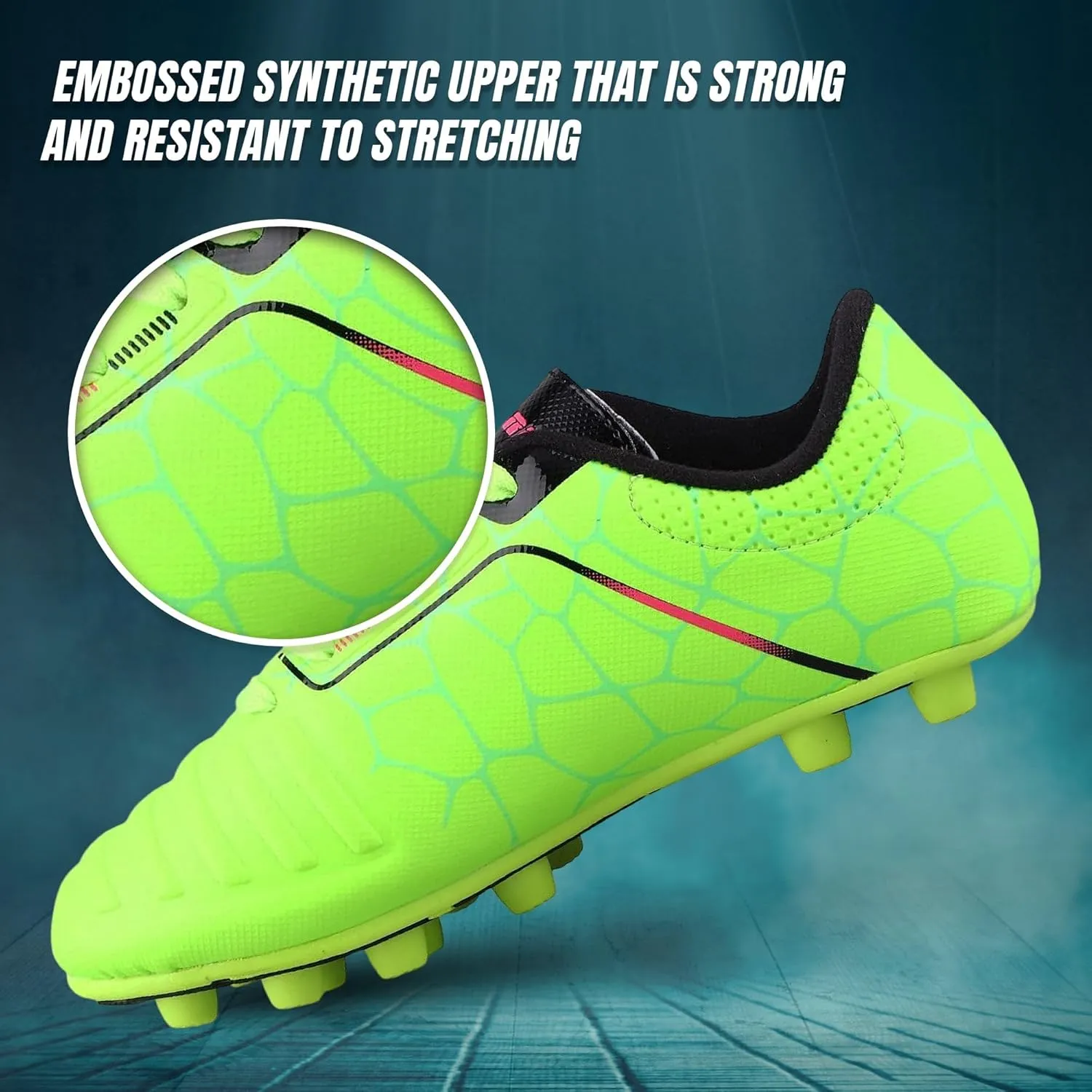 Vizari USA Soccer Cleats Boys, Girls - FG Firm Ground Football Shoes for Toddlers/Little/Big Kids - Youth Football Cleats - Comfort & Excellent Traction