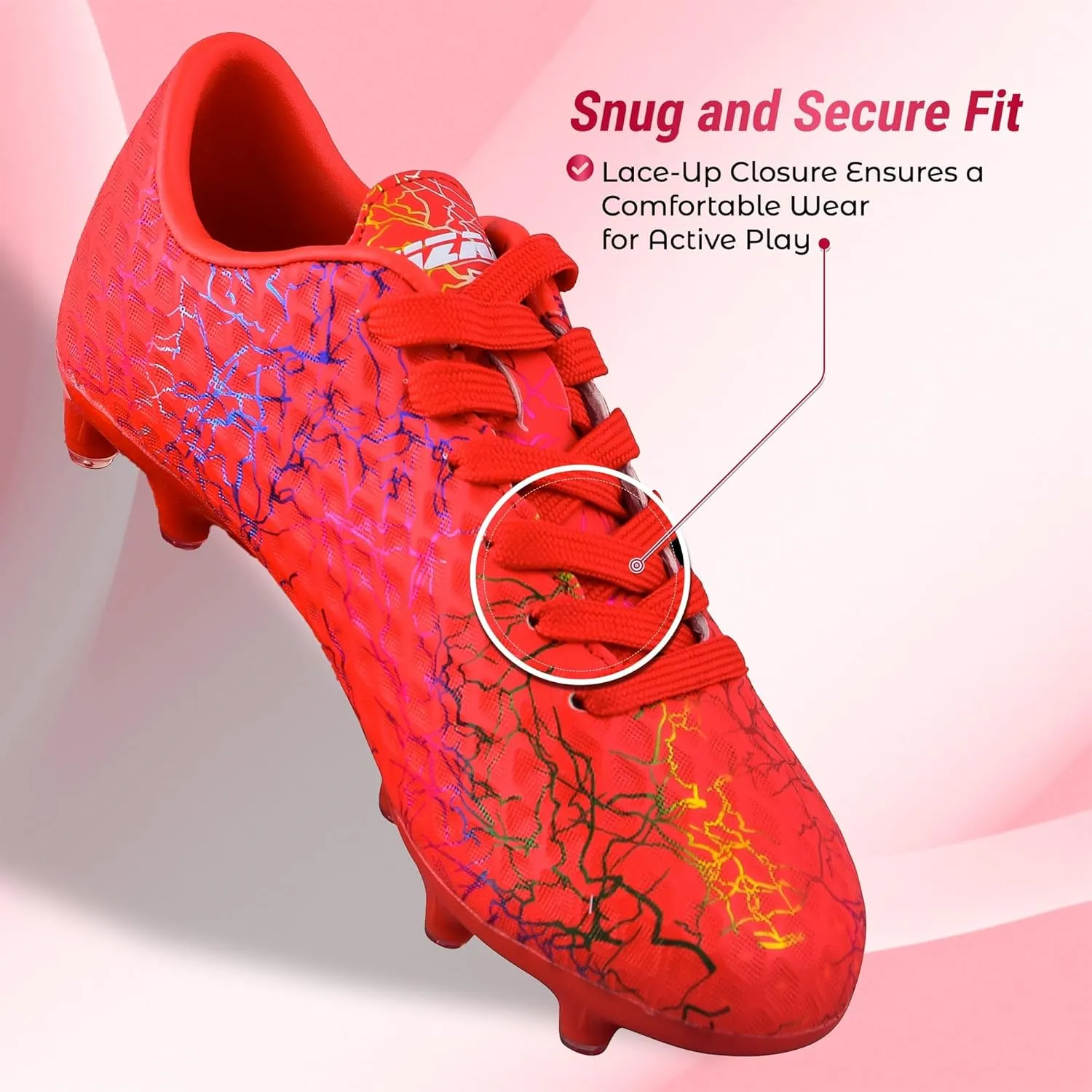 Vizari Zodiac Firm Ground Soccer Cleats for Boys and Girls | Lightweight & Durable Football Shoes with Molded TPU Outsole | Youth Cleats with Secure Lace-Up Closure for Maximum Traction & Performance